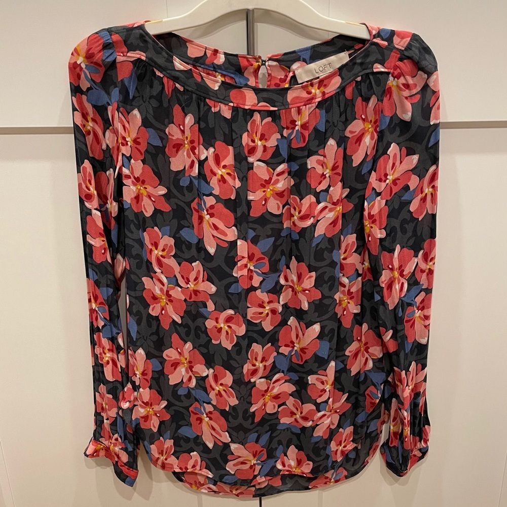 LOFT Floral Blouse